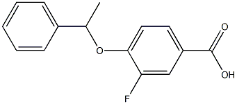 3-fluoro-4-(1-phenylethoxy)benzoic acid