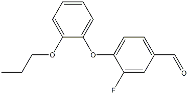 3-fluoro-4-(2-propoxyphenoxy)benzaldehyde|