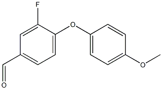 3-fluoro-4-(4-methoxyphenoxy)benzaldehyde 结构式