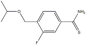 3-fluoro-4-(isopropoxymethyl)benzenecarbothioamide Structure