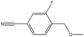 3-fluoro-4-(methoxymethyl)benzonitrile 结构式