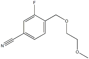 3-fluoro-4-[(2-methoxyethoxy)methyl]benzonitrile Structure