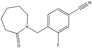 3-fluoro-4-[(2-oxoazepan-1-yl)methyl]benzonitrile|