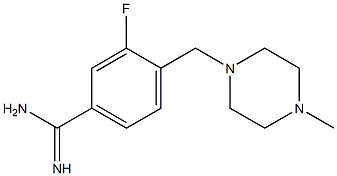 3-fluoro-4-[(4-methylpiperazin-1-yl)methyl]benzenecarboximidamide