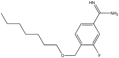 3-fluoro-4-[(heptyloxy)methyl]benzene-1-carboximidamide