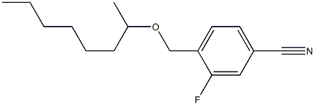 3-fluoro-4-[(octan-2-yloxy)methyl]benzonitrile Structure