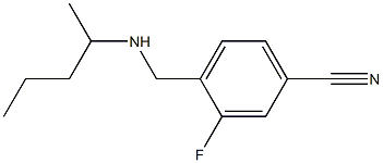 3-fluoro-4-[(pentan-2-ylamino)methyl]benzonitrile Structure