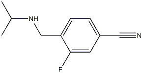 3-fluoro-4-[(propan-2-ylamino)methyl]benzonitrile Structure