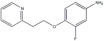 3-fluoro-4-[2-(pyridin-2-yl)ethoxy]aniline Struktur