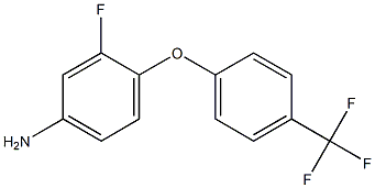 3-fluoro-4-[4-(trifluoromethyl)phenoxy]aniline 结构式