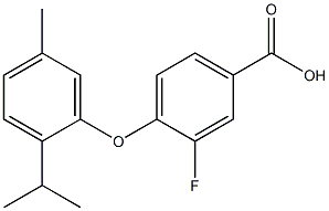 3-fluoro-4-[5-methyl-2-(propan-2-yl)phenoxy]benzoic acid