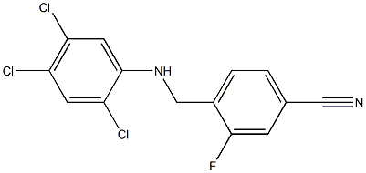 3-fluoro-4-{[(2,4,5-trichlorophenyl)amino]methyl}benzonitrile