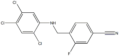 3-fluoro-4-{[(2,4,5-trichlorophenyl)amino]methyl}benzonitrile|