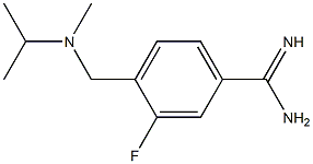 3-fluoro-4-{[isopropyl(methyl)amino]methyl}benzenecarboximidamide 化学構造式