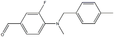 3-fluoro-4-{methyl[(4-methylphenyl)methyl]amino}benzaldehyde|