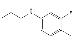 3-fluoro-4-methyl-N-(2-methylpropyl)aniline Structure