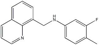 3-fluoro-4-methyl-N-(quinolin-8-ylmethyl)aniline Struktur
