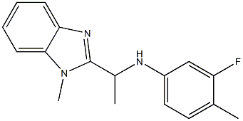  3-fluoro-4-methyl-N-[1-(1-methyl-1H-1,3-benzodiazol-2-yl)ethyl]aniline