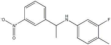 3-fluoro-4-methyl-N-[1-(3-nitrophenyl)ethyl]aniline