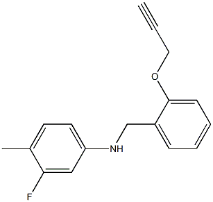 3-fluoro-4-methyl-N-{[2-(prop-2-yn-1-yloxy)phenyl]methyl}aniline|