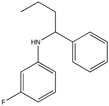 3-fluoro-N-(1-phenylbutyl)aniline Struktur