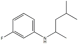 3-fluoro-N-(4-methylpentan-2-yl)aniline,,结构式