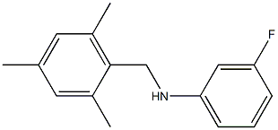 3-fluoro-N-[(2,4,6-trimethylphenyl)methyl]aniline|