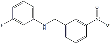 3-fluoro-N-[(3-nitrophenyl)methyl]aniline,,结构式