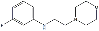 3-fluoro-N-[2-(morpholin-4-yl)ethyl]aniline Struktur