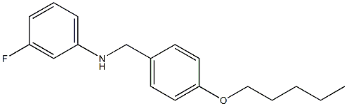 3-fluoro-N-{[4-(pentyloxy)phenyl]methyl}aniline