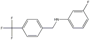 3-fluoro-N-{[4-(trifluoromethyl)phenyl]methyl}aniline Structure