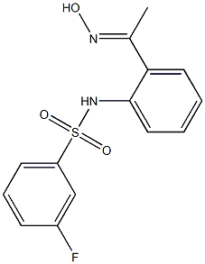 3-fluoro-N-{2-[1-(hydroxyimino)ethyl]phenyl}benzene-1-sulfonamide Structure