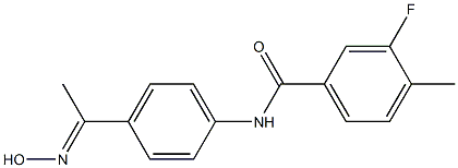 3-fluoro-N-{4-[1-(hydroxyimino)ethyl]phenyl}-4-methylbenzamide|