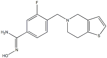 3-fluoro-N'-hydroxy-4-{4H,5H,6H,7H-thieno[3,2-c]pyridin-5-ylmethyl}benzene-1-carboximidamide