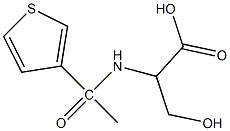 3-hydroxy-2-[1-(thiophen-3-yl)acetamido]propanoic acid