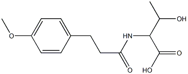 3-hydroxy-2-[3-(4-methoxyphenyl)propanamido]butanoic acid Structure