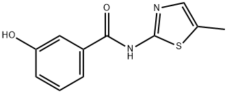 3-hydroxy-N-(5-methyl-1,3-thiazol-2-yl)benzamide Structure