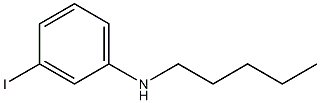 3-iodo-N-pentylaniline 化学構造式