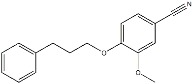 3-methoxy-4-(3-phenylpropoxy)benzonitrile Structure