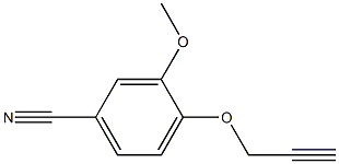 3-methoxy-4-(prop-2-ynyloxy)benzonitrile Struktur