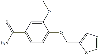 3-methoxy-4-(thien-2-ylmethoxy)benzenecarbothioamide Structure