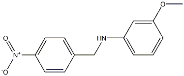 3-methoxy-N-[(4-nitrophenyl)methyl]aniline Struktur