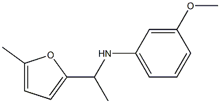 3-methoxy-N-[1-(5-methylfuran-2-yl)ethyl]aniline 结构式