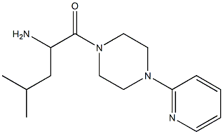 3-methyl-1-[(4-pyridin-2-ylpiperazin-1-yl)carbonyl]butylamine Struktur