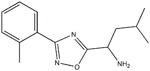 3-methyl-1-[3-(2-methylphenyl)-1,2,4-oxadiazol-5-yl]butan-1-amine 结构式