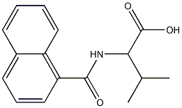 3-methyl-2-(naphthalen-1-ylformamido)butanoic acid 化学構造式