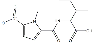 3-methyl-2-[(1-methyl-5-nitro-1H-pyrrol-2-yl)formamido]pentanoic acid