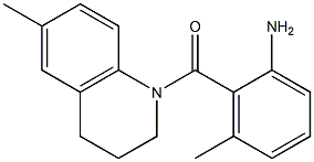 3-methyl-2-[(6-methyl-3,4-dihydroquinolin-1(2H)-yl)carbonyl]aniline 结构式