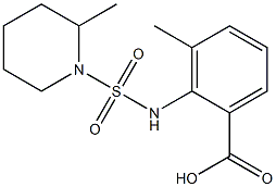 3-methyl-2-{[(2-methylpiperidine-1-)sulfonyl]amino}benzoic acid