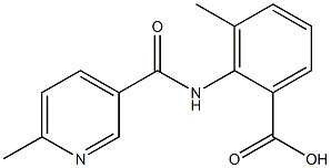 3-methyl-2-{[(6-methylpyridin-3-yl)carbonyl]amino}benzoic acid,,结构式